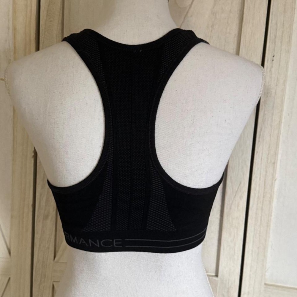 Calvin Klein Performance Womens Reversible Racerback Sports Bras Black Grey XS/S - Picture 5 of 5